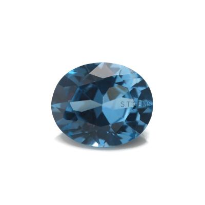 China Fire factory wholesale color set or synthetic spinel oval cut 106# color blue spinel stone for sale for sale