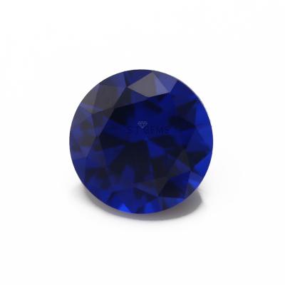 China Color Game Or Fire Loose Round Brilliant Cut Gemstone Wholesale 112# Sapphire Synthetic Spinel Stones for sale