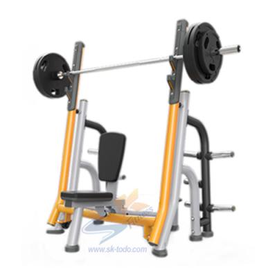 China Fitness Equipment Factory Gym Flat Loaded Military Flat Bench Breaker Bench 1180*1630*1850mm for sale