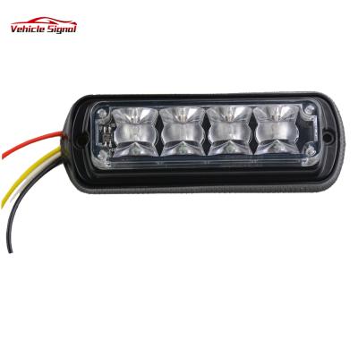 China Vehicle Emergency 12W Dash Warning Platform Led Light High Quality Amber Led Strobe Grille Lights For Emergency Vehicles for sale