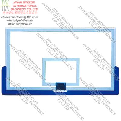 China Wear Resistance FIBA ​​Competition Fiberglass And Training Basketball Post Rack Backboard for sale