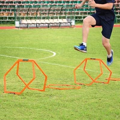 China Durable Hexagonal Rings Soccer And Football Training Equipment Speed ​​And Agility Training Aid for sale