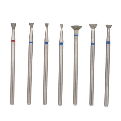 China 7Pcs / Set Diamond Electric Nail Drill Bits Grinding Burr Cutters for Pedicure Manicure Nail Cuticle Files Tools Manicure Tool 2.35mm for sale