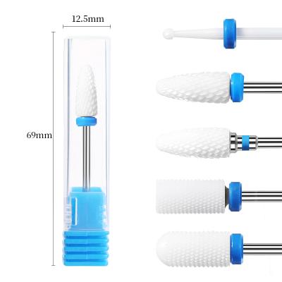 China Milling Cutter For Manicuring Ceramic Tungsten Carbide Nail Drill Bit Rotate Burr Milling Nail Cutter Bits Electric Drill Machine For Manicure Pedicure Tools for sale