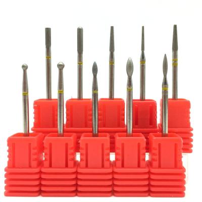 China Stainless steel 14typ Diamond Nail Drill Bits Exfoliating Sanding Head For Thin Skin Nail Polishing Head Bits Nail Machine Curticel Remove Tools for sale