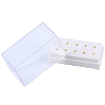 China Nail drill box Acrylic Nail Drill Bit Storage Box Files Holder Empty Display Container Stand Nail Machine Case Cutter Manicure Accessories 2021 for sale