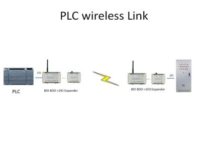 China 10DI 10DO Wireless Modbus RTU 10 Digital Inputs 10 Relay Outputs 2km Wireless ON OFF Control for sale