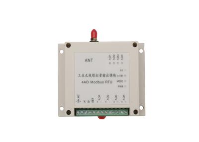 China Drahtloses analoges Ausgabemodul 4 kanalisiert 4-20mA Signal drahtloses Modbus RTU zu verkaufen