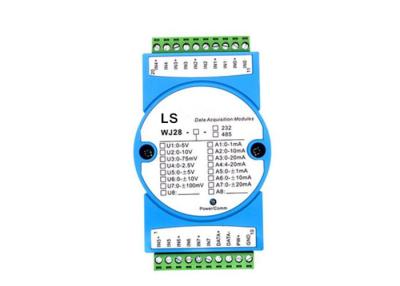 China LS-WJ28 8CH Analogsignal 4-20mA oder 0-5V zu Serien-Konverter RS485 RS232 zu verkaufen