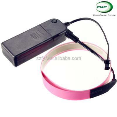 China Light Emitting Glowing EL Strip Can Cut Cuttable Strip EL Strip 1*100cm for sale