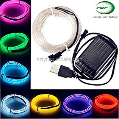 China Wholesale Light EL RGB Wire FYF-EL Glowing Electroluminescent Wire From Factory for sale