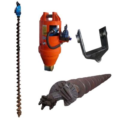 China Farms High Efficiency Power Excavator Cat312 Excavator Auger Bit Hydraulic Strong Earth Drill for sale