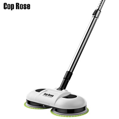 China Household Automatic Floor Broom Handheld Electric Swivel Waxing Sweeper With Water Spray, With LED Light for sale