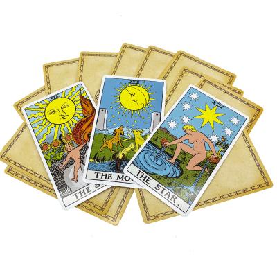 China Perfect Deck China Supplier Standard Size Tarot Cards Custom Printed Deck With Book Tarot Cards With Quidebook for sale