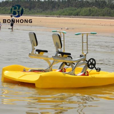 China Sightseeing Bonhong Pedal/Electric boat Sightseeing park water play equipment water pedal bike 2-8 person water boat for sale for sale