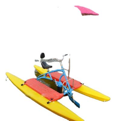 China Sightseeing Bonhong Favorite 2022 New arrival floating inflatable water bike pedal boats floating bicycle for sale for sale