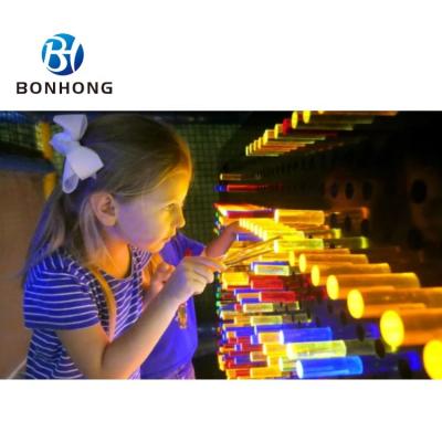 China DIY TOY Bonhong Wall-Mounted Science Wall Light Acrylic Soft Light Kinetics Playground Luminous Rod Puzzle Game For Kids for sale