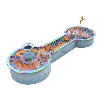 China Hot Selling Bonhong Playground Water Park Magic Water Park Machine Children's Indoor Interactive Game Mini Playground Amusement Park For Kids for sale