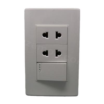 China High Quality Custom 2 PC Strip Switch Bathroom Wall Switch Electrical Outlets for sale