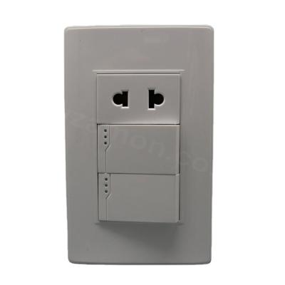 China Various Good Quality 2 Pc Strip Electrical Switch Wall Modern Electrical Sockets And Switches for sale