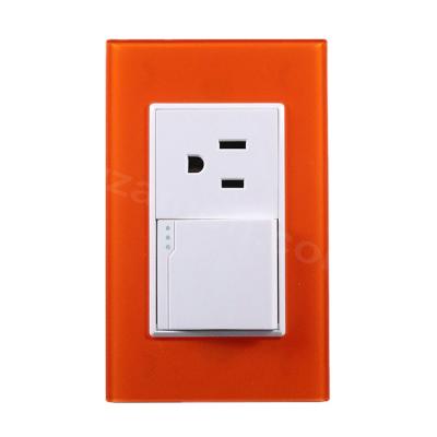 China 2021 Acrylic Guaranteed Quality Wall Single Light Switch Socket Luxury Barking Wall for sale