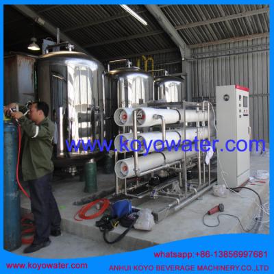 China prices of water purifying machines/anhui KOYO Mineral Water Purification Plant/RO deionized water treatment system à venda