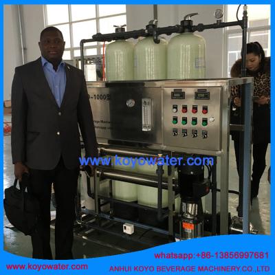 China 500LPH pure water treatment machine with reverse osmosis system à venda