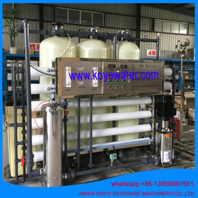 China 500L/H compact omgekeerde osmosesysteem/het goedkope materiaal van de waterbehandeling met pvc-pijpen Te koop