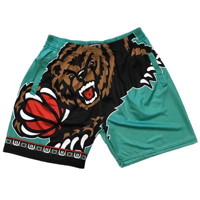 China Custom Embroidery Breathable Mesh Stitched Basketball Shorts Sports Quick Dry Shorts for sale