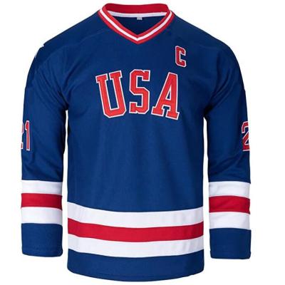 China Comfortable Jackets Hockey Jersey Custom Embroidery USA Designs Ice Hockey Jersey Team for sale