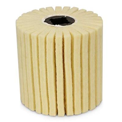 China 100*50mm Band Flap Polishing Clean Wheel With Keyway Wool Wheel for sale