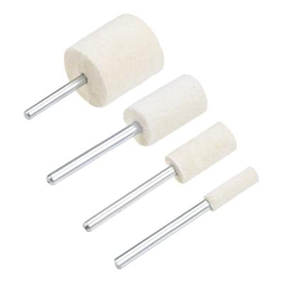 China Cylindrical Point Polishing Endpoint Wool Felt Grinding Polishing Wheel Bobs Head Tools for sale