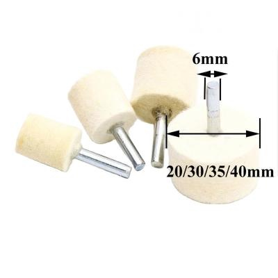 China 15*20*6 Cylindrical Polishing Point Felt Point Tool Polishing Wool Felt Polishing Fitting Point for sale