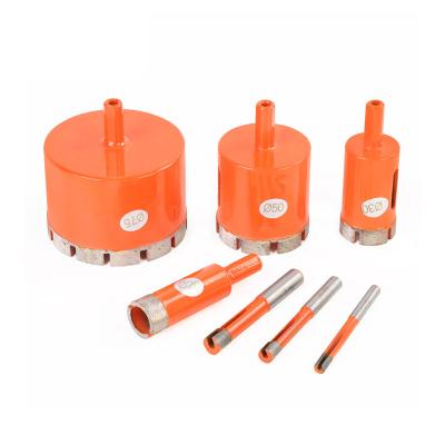 China Drill Holes Dry Diamond Drill Bits Set Diamond Hole Saw Kit For Hard Materials Glass Stone Ceramic Tile Porcelain Marble Granite for sale