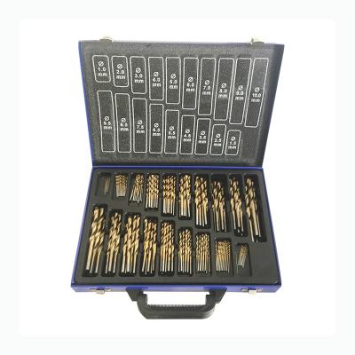 China 170PCS Metal Drilling Making Drill and Bit Sets Hss Twist Drill Bit for Hardened Steel Stainless Steel Metal for sale