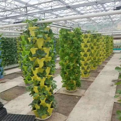 China Grote Hydroponic kweekt Toren Landbouwserre Roterende Aeroponic Te koop