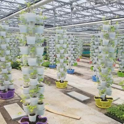 China Torre de cultivo hidropónico para interiores y exteriores Sistema de cultivo hidropónico Aquaponics en venta