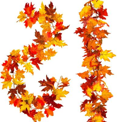 China Home Decoration Artificial Autumn Maple Leaves Decor Autumn Leaf Wedding Party Thanksgiving Table Autumn Maple Leaves Artificial Multicolor for sale