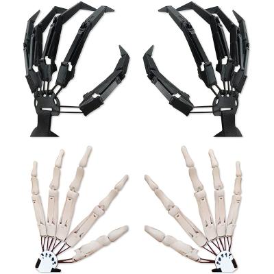 China Cheap Festival Decoration Halloween Jointed Fingers 3D Printed Finger Extensions Halloween Cosplay Party Jointed Finger Gloves for sale