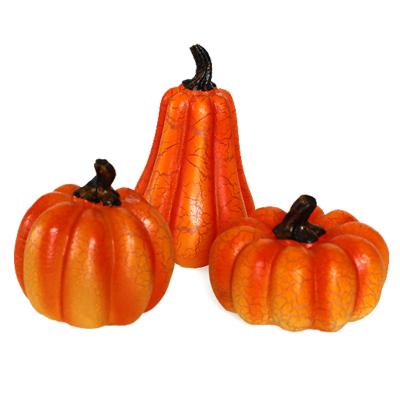 China Pumpkin Decorations LED Plastic Battery Operated Halloween LED Pumpkin Lights Simulation Ornament Orange Lights for sale