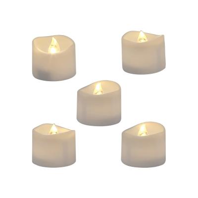 China 12 Pack Amazon Hot Sale Home Decoration Flameless LED Tea Lights Warm White Flickering Battery Operated Candles For Easter Decoration for sale