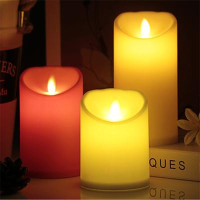 China Home Decoration Flameless Christmas Led Candles Amazon Hot Selling Plastic Led Candles 5cm * 8.5cm Home Decoration Candle Lights Velas LED Candle for sale