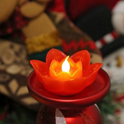 China New Arrival Buddhist Lotus Lamp Led Candle Set Low Cost Flameless Led Plastic Candles Activities Light Religious Temple Pray Led Candle for sale