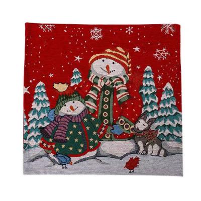 China Christamas and Christmas Tree Home Decor Merry Christmas Decorations Cotton Winter Deer Pillow Covers Set of Christmas Decor Tile Cove 4 for sale