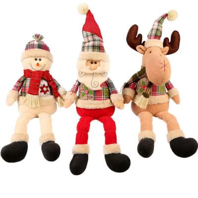 China Christmas Home Decor Christamas Resting Christmas Home Decor Long Legs Santa Claus Snowman Reindeer Christmas Ornament Table Decor Mantelpiece for sale