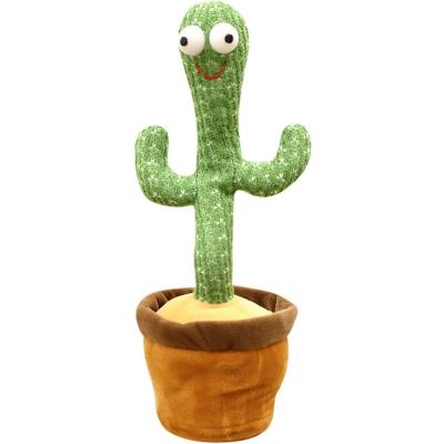 China Hot Cloth Plant Cactus Plush Toys Electronic Shake Dance Singing Plush Holiday Decoration for Kids Early Childhood Funny Education for sale