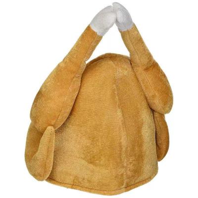 China Festival Decoration Thanksgiving Party Turkey Hat Costume Unisex Hat With Tail Gifts Party Decor Costume Novelty Turkey Hat Orange for sale