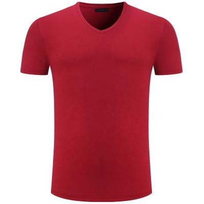 China QUICK DRY Unisex Casual Sports V-Neck Solid Color Cotton Summer Mens Womens Womens Running Short T-Shirt for sale