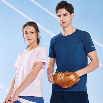 China QUICK DRY Fashion Sports Casual Quick Dry Breathable Short Sleeve Unisex Cool Running T-shirt for sale