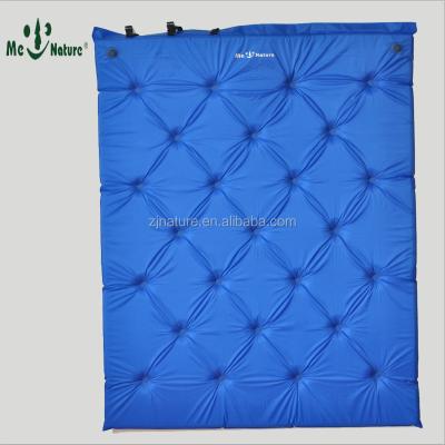 China 190T Polyester PVC Outdoor Double Person Sleep Camping Self Buffing Mat for sale